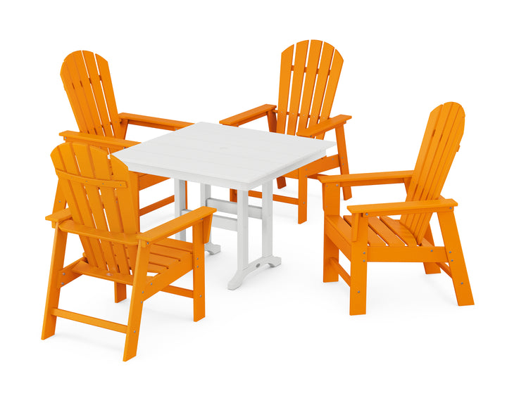 POLYWOOD® South Beach 5-Piece Farmhouse Dining Set