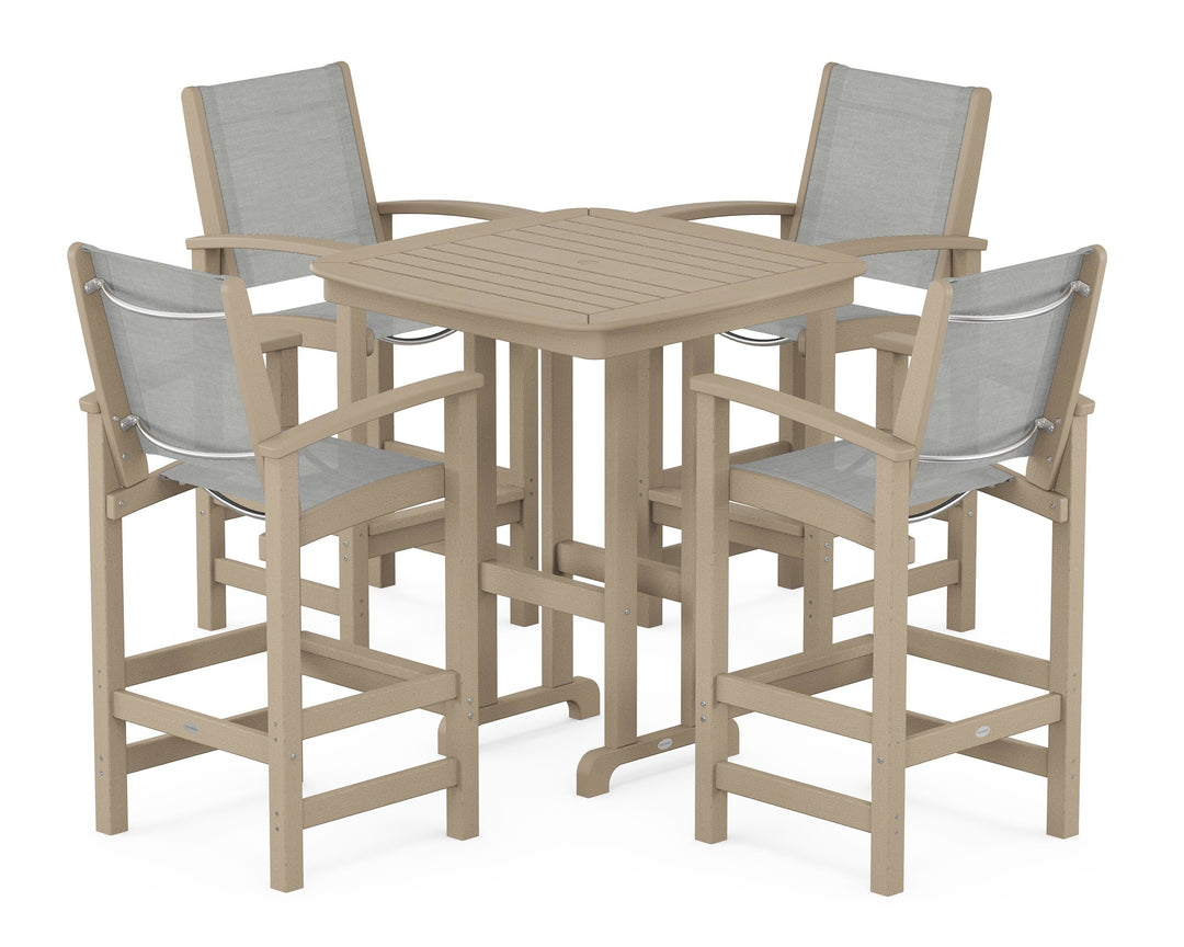 POLYWOOD® Coastal 5-Piece Bar Set