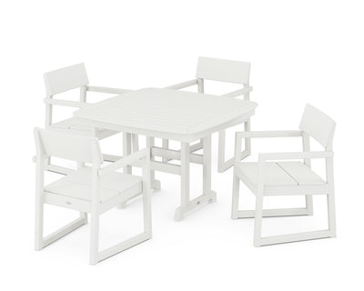 EDGE 5-Piece Dining Set with Trestle Legs