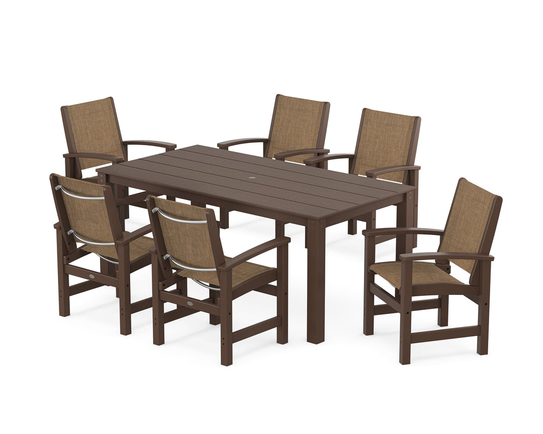 POLYWOOD® Coastal 7-Piece Parsons Dining Set