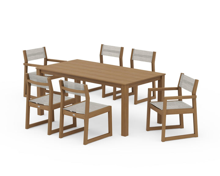 POLYWOOD® EDGE Sling 7-Piece Parsons Dining Set