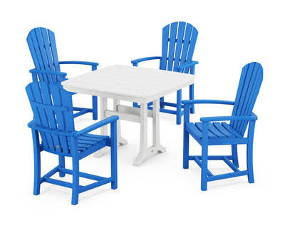 Palm Coast 5-Piece Dining Set with Trestle Legs