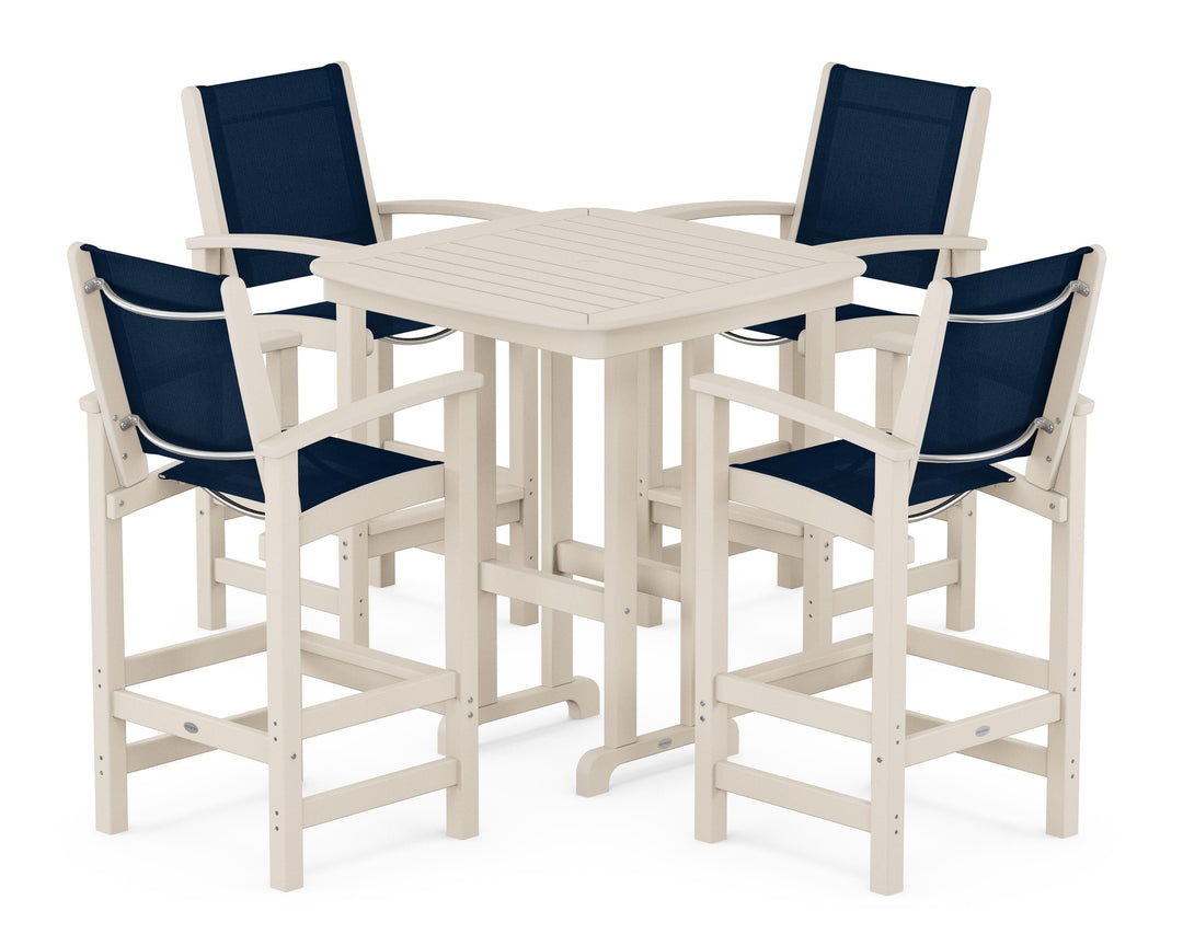 POLYWOOD® Coastal 5-Piece Bar Set