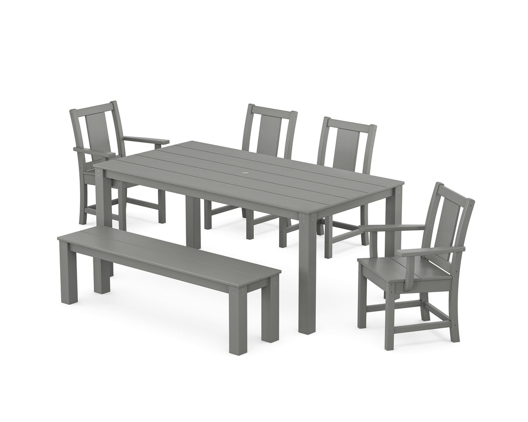 POLYWOOD® Prairie 6-Piece Parsons Dining Set with Bench