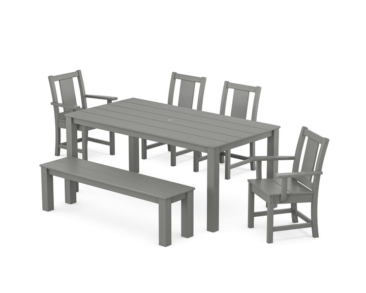 POLYWOOD® Prairie 6-Piece Parsons Dining Set with Bench