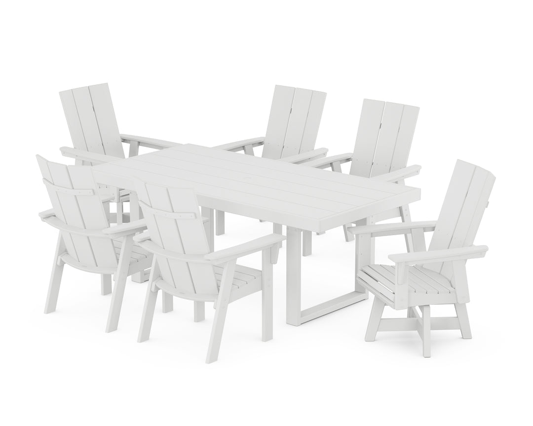 POLYWOOD® Modern Adirondack 7-Piece Dining Set