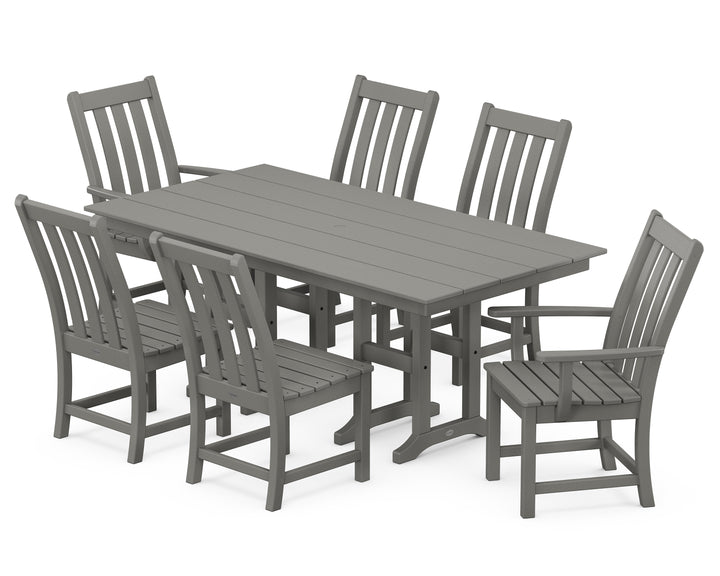 POLYWOOD® Vineyard 7-Piece Farmhouse Dining Set