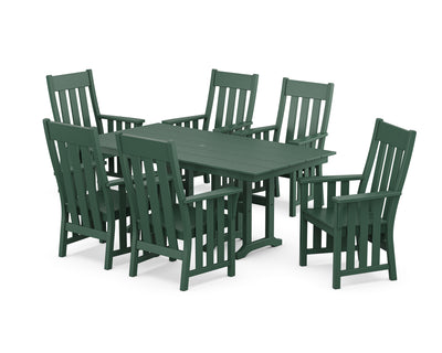 Acadia Arm Chair 7-Piece Farmhouse Dining Set