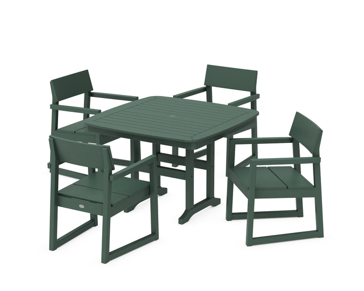 POLYWOOD® EDGE 5-Piece Dining Set with Trestle Legs