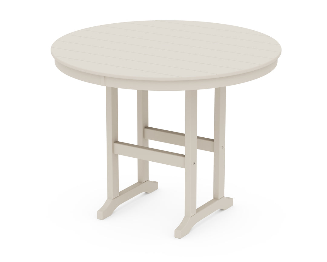 POLYWOOD® 48" Round Farmhouse Counter Table