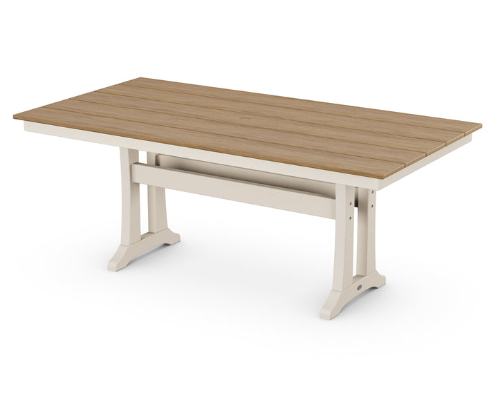 POLYWOOD® Farmhouse Trestle 37" x 72" Dining Table