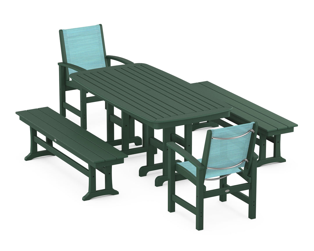 POLYWOOD® Coastal 5-Piece Dining Set