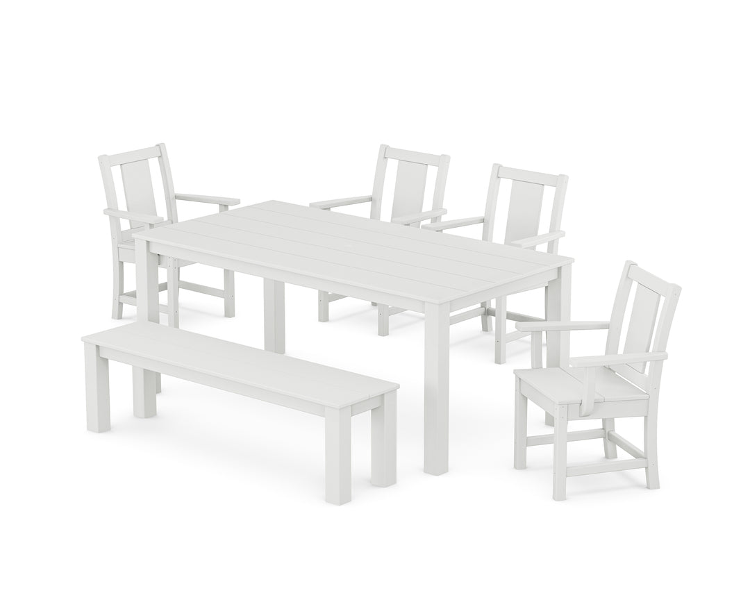 POLYWOOD® Prairie 6-Piece Parsons Dining Set with Bench