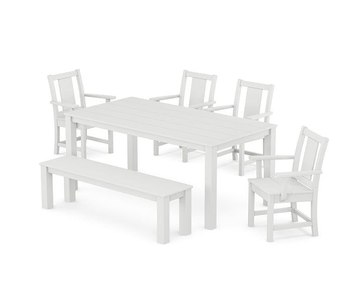 POLYWOOD® Prairie 6-Piece Parsons Dining Set with Bench