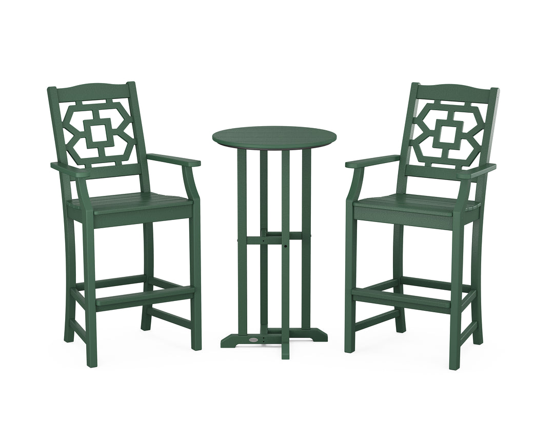 Martha Stewart by POLYWOOD® Chinoiserie 3-Piece Farmhouse Bar Set