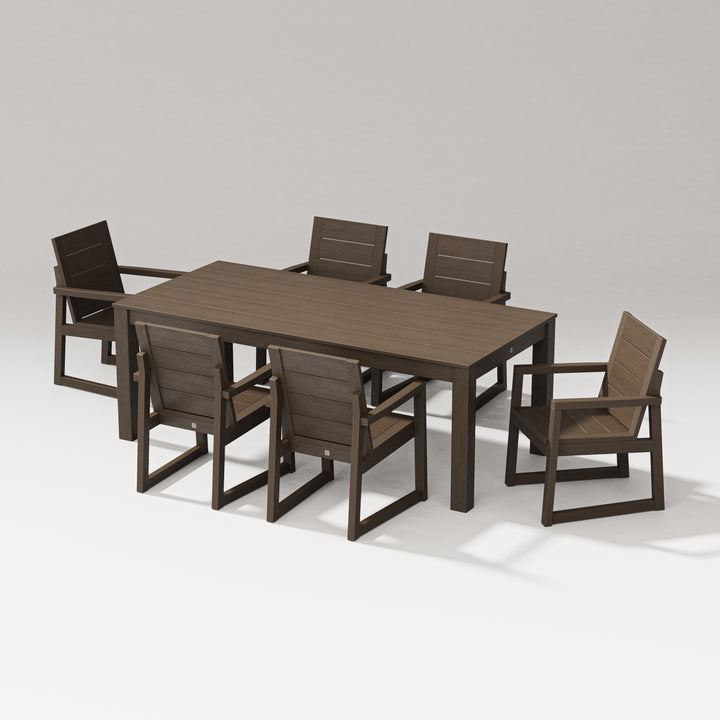 PW Designer Series Elevate 7-Piece Parsons Table Dining Set