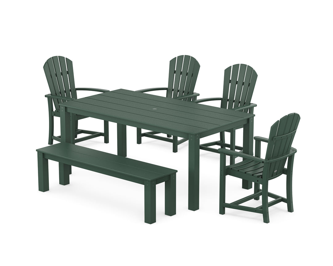 POLYWOOD® Palm Coast 6-Piece Parsons Dining Set with Bench
