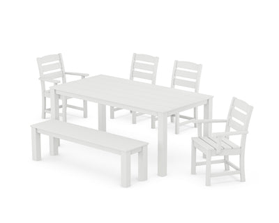 Lakeside 6-Piece Parsons Dining Set with Bench