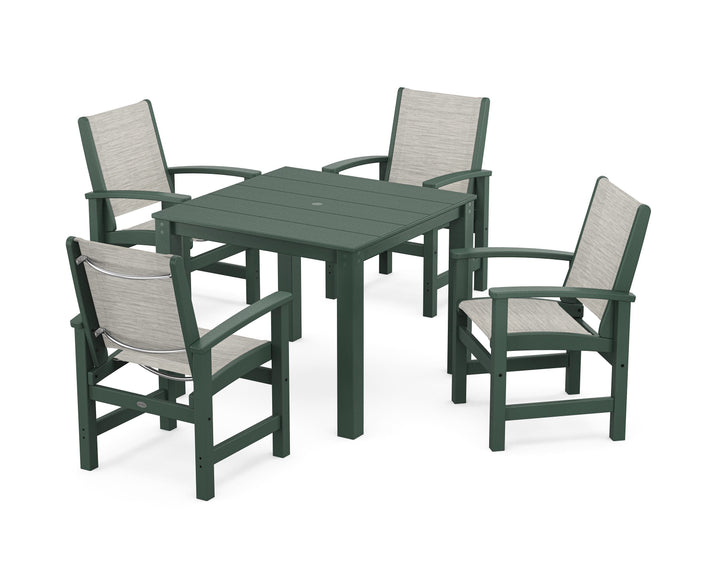 POLYWOOD® Coastal 5-Piece Parsons Dining Set