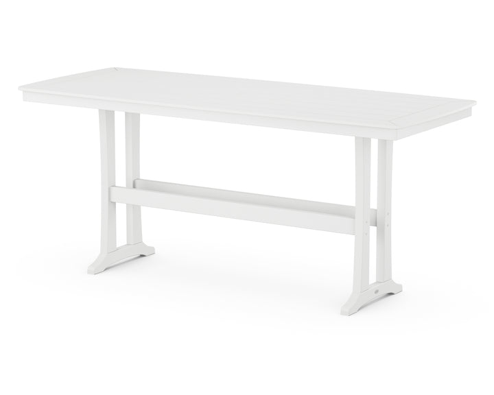 POLYWOOD® Nautical Trestle 39” x 97” Bar Table
