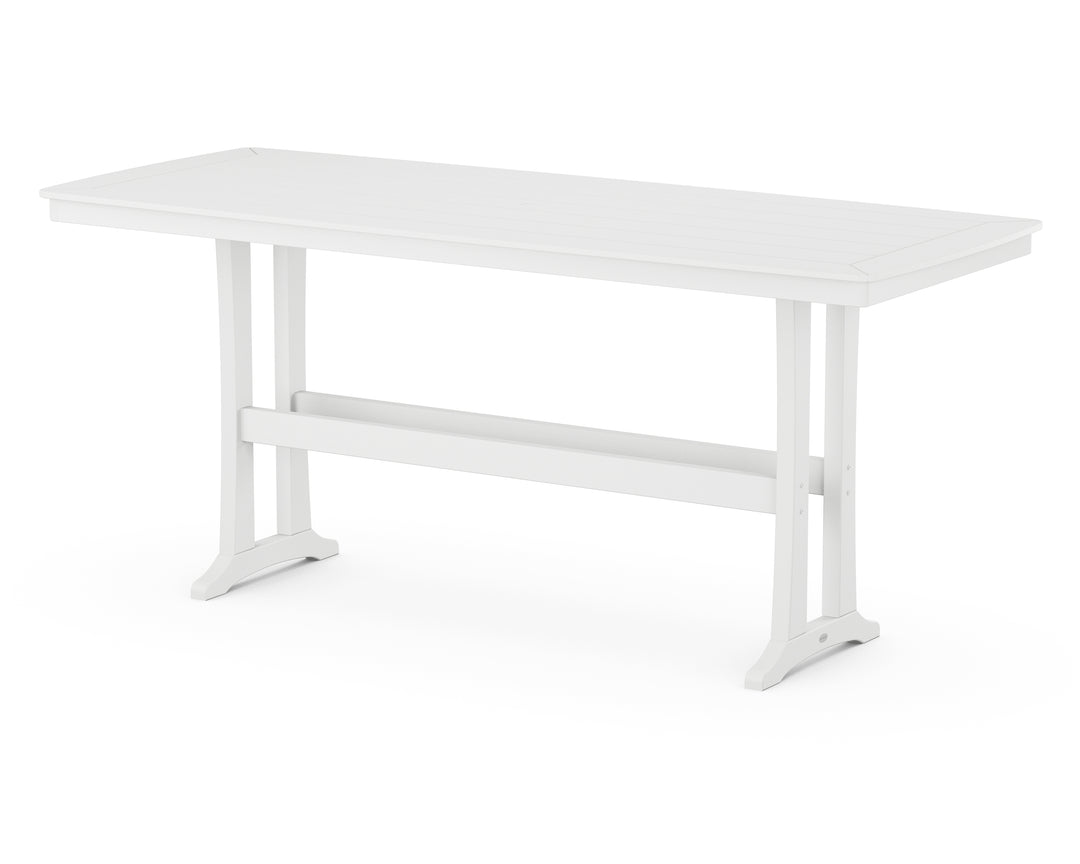 POLYWOOD® Nautical Trestle 39” x 97” Bar Table