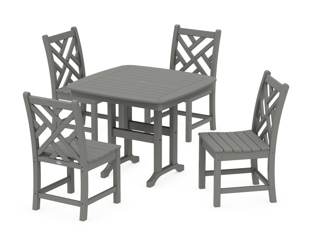 POLYWOOD® Chippendale 5-Piece Side Chair Dining Set