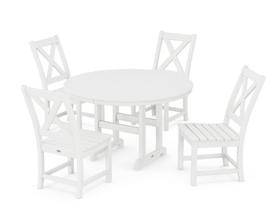 Braxton Side Chair 5-Piece Round Dining Set