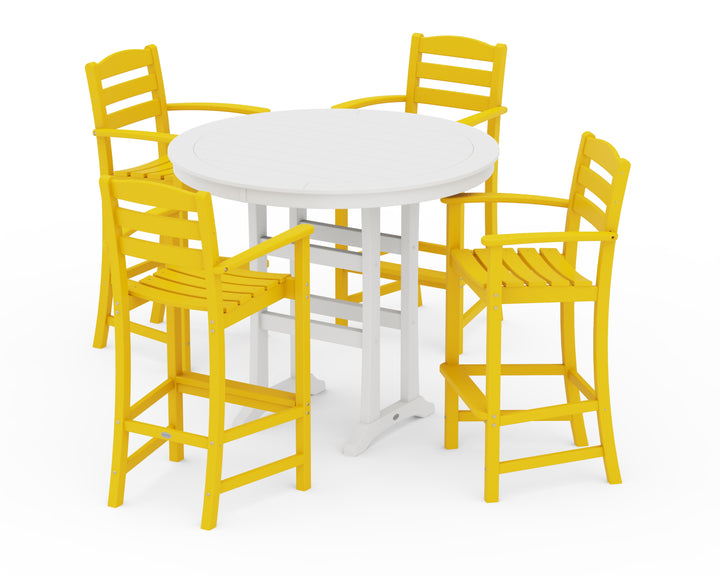 POLYWOOD® La Casa Café 5-Piece Bar Dining Set