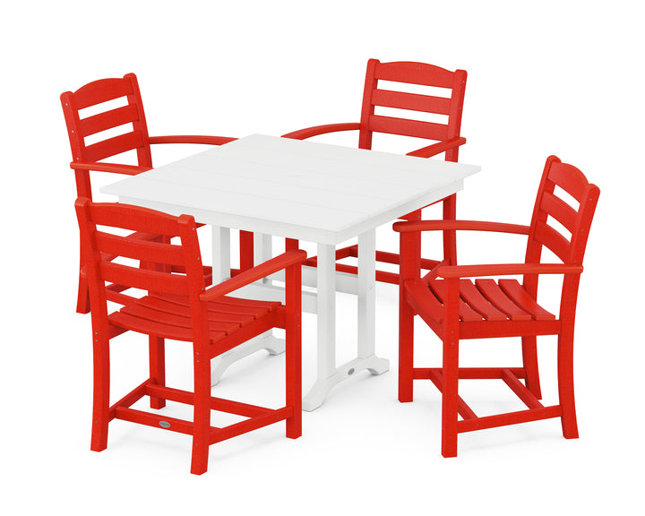 POLYWOOD® La Casa Café 5-Piece Farmhouse Dining Set