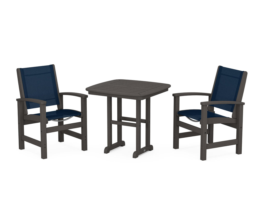 POLYWOOD® Coastal 3-Piece Dining Set