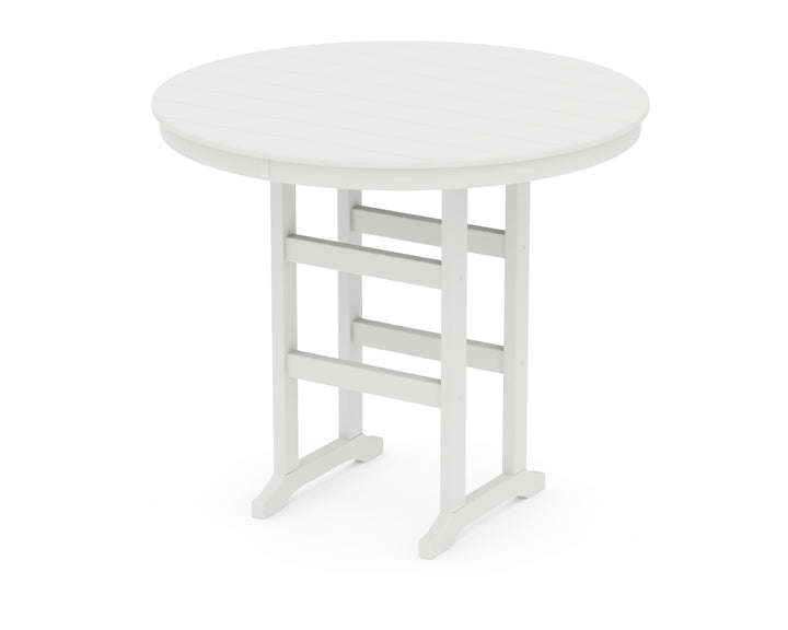 POLYWOOD® 48" Round Farmhouse Bar Table