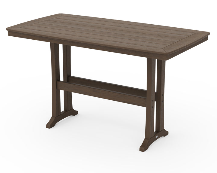 POLYWOOD® Nautical Trestle 38" x 73" Bar Table