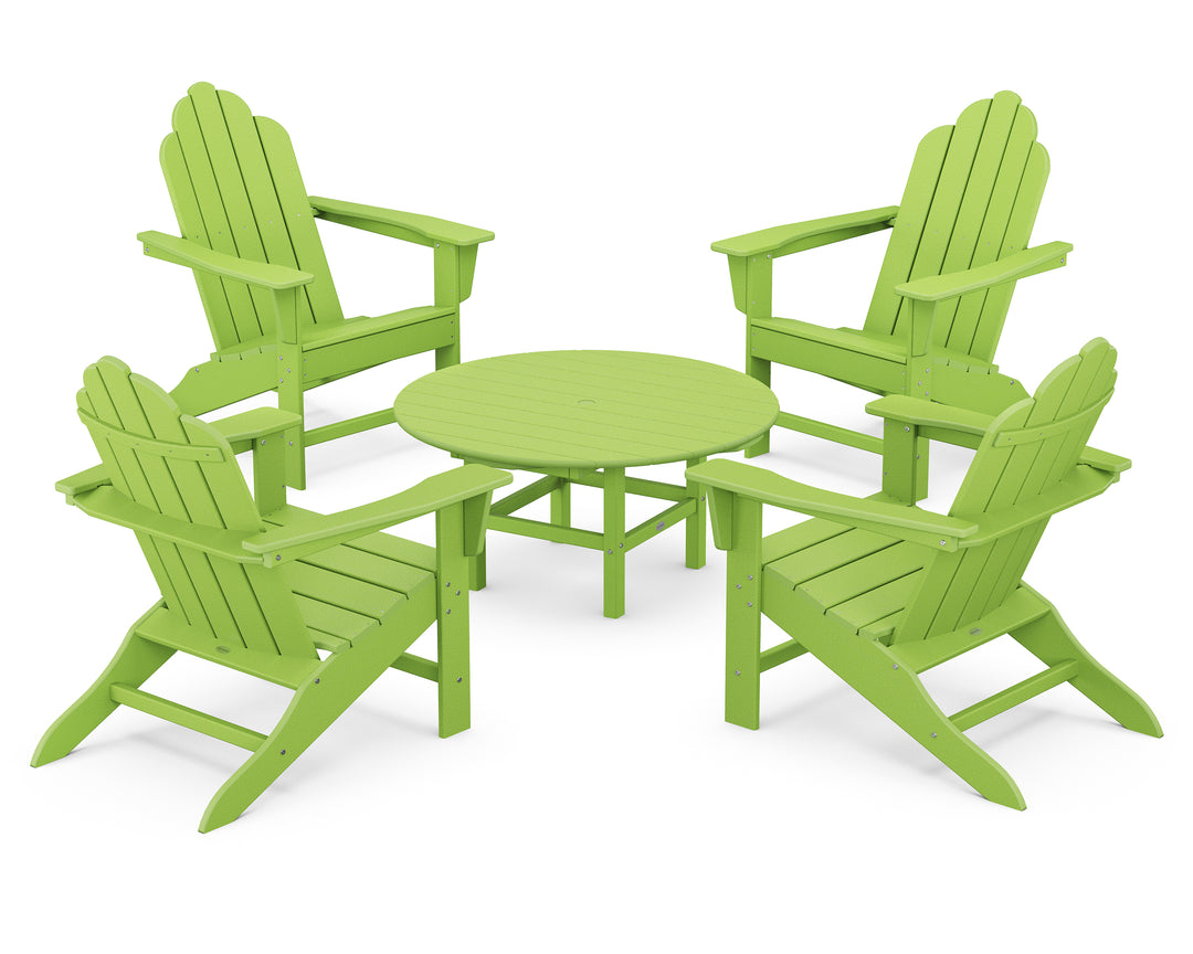 POLYWOOD® Long Island Adirondack 5-Piece Conversation Group