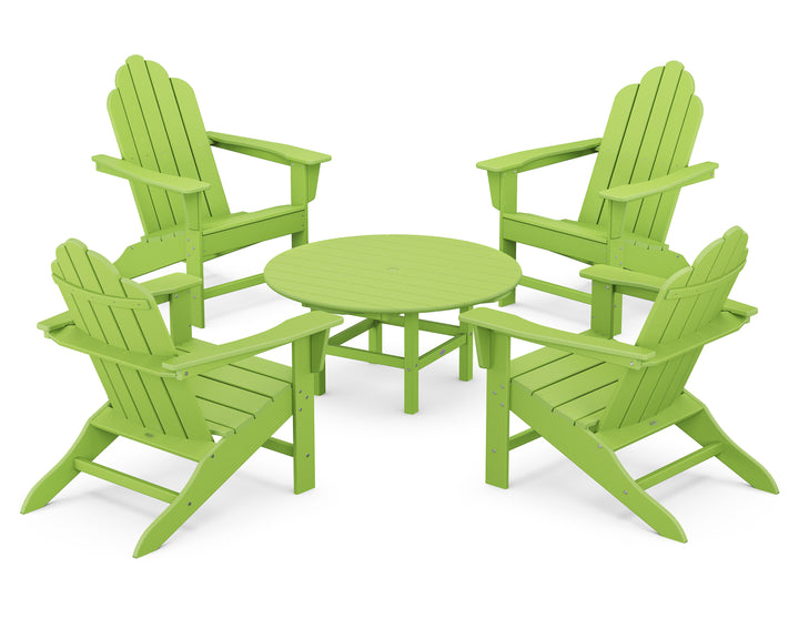POLYWOOD® Long Island Adirondack 5-Piece Conversation Group