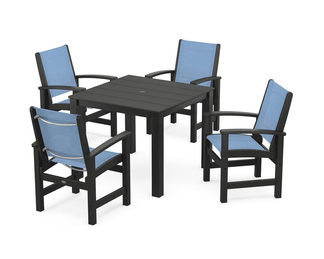 POLYWOOD® Coastal 5-Piece Parsons Dining Set