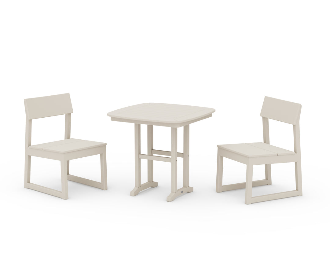 POLYWOOD® EDGE Side Chair 3-Piece Dining Set