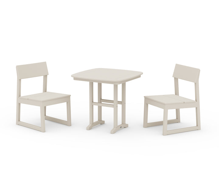 POLYWOOD® EDGE Side Chair 3-Piece Dining Set