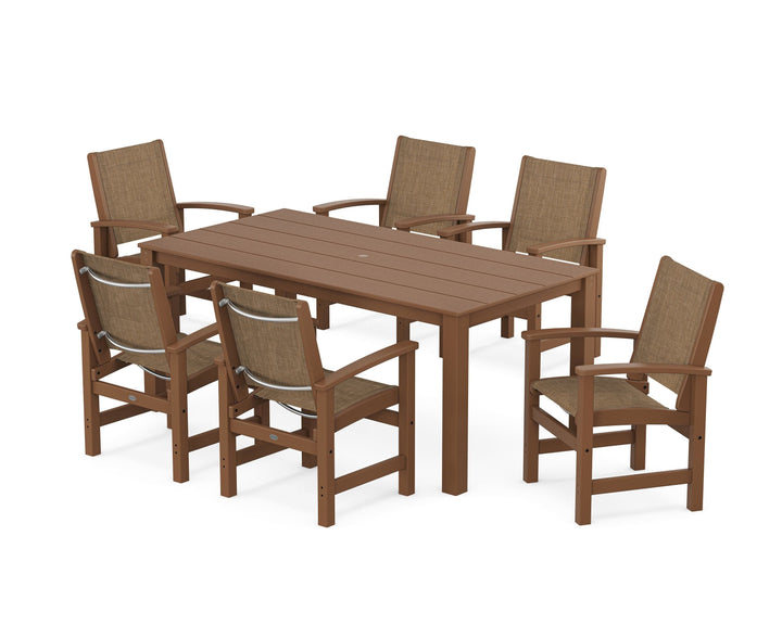 POLYWOOD® Coastal 7-Piece Parsons Dining Set