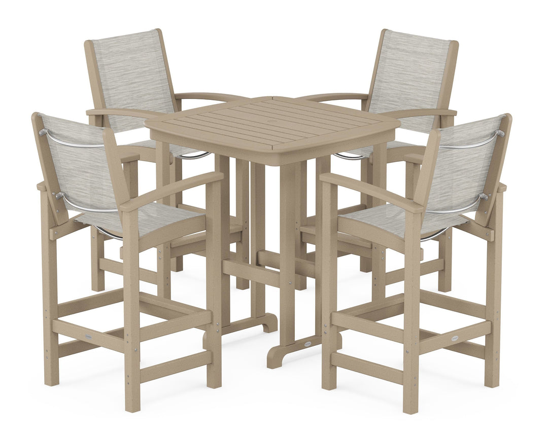 POLYWOOD® Coastal 5-Piece Bar Set