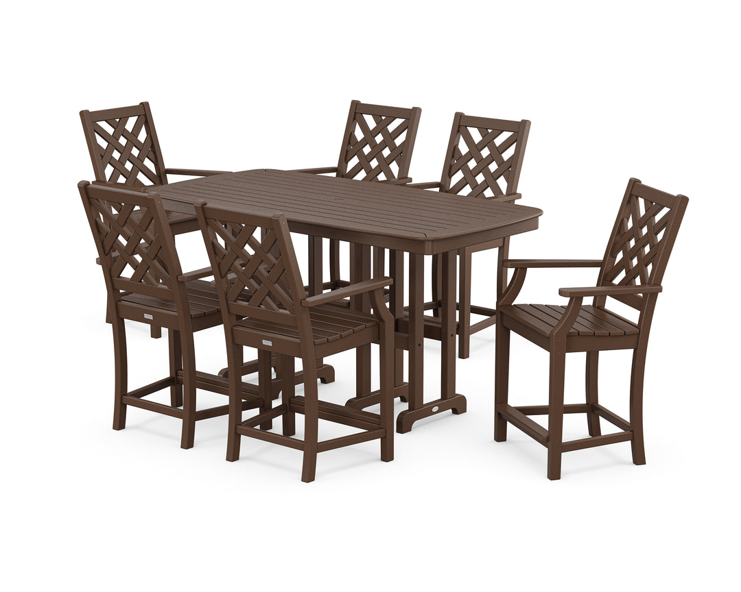Country Living Wovendale Arm Chair 7-Piece Counter Set