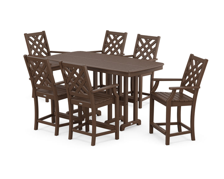 Country Living Wovendale Arm Chair 7-Piece Counter Set
