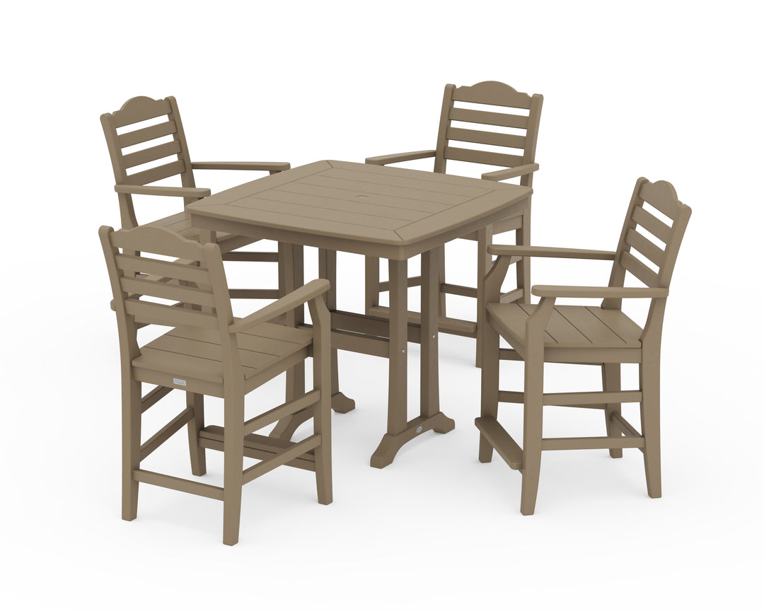 Draper James™ by  POLYWOOD® Savannah 5-Piece Counter Set with Trestle Legs