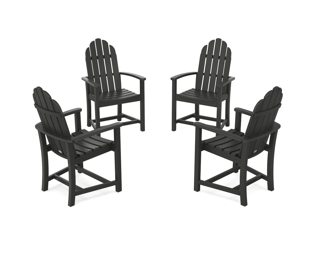 POLYWOOD® Classic 4-Piece Upright Adirondack Conversation Set