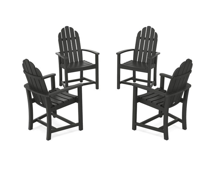 POLYWOOD® Classic 4-Piece Upright Adirondack Conversation Set