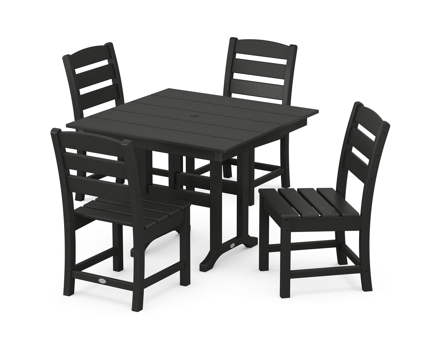 Lakeside Side Chair 5-Piece Farmhouse Dining Set