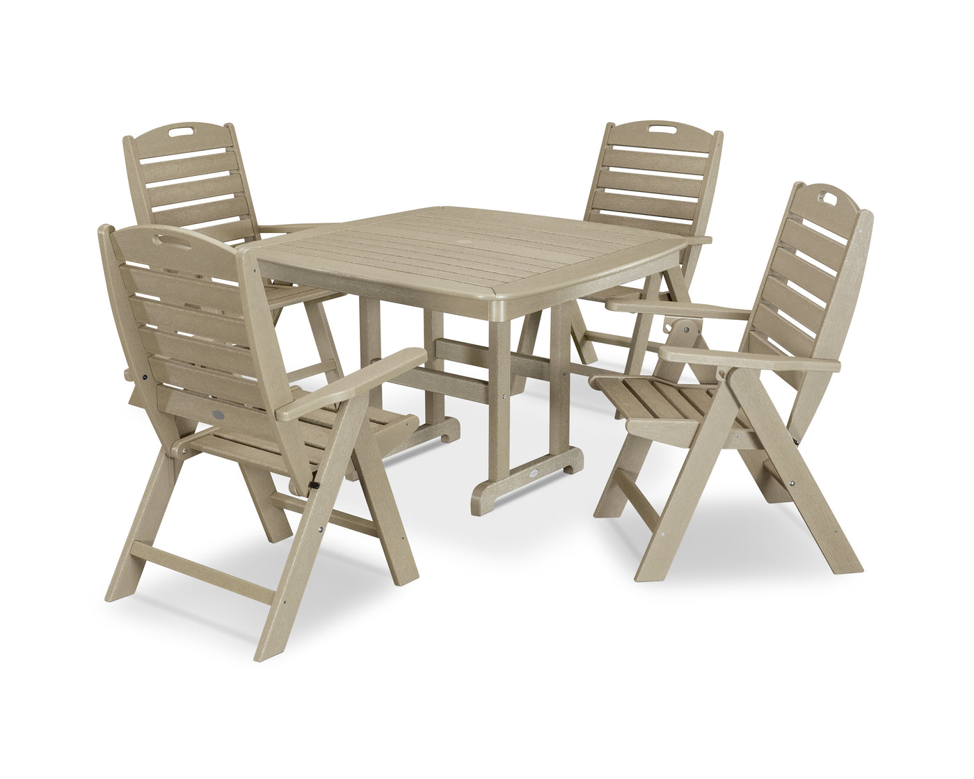 Nautical Highback Chair 5-Piece Dining Set