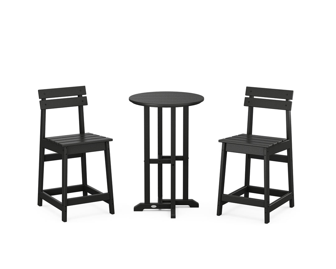POLYWOOD® Modern Studio Plaza 3-Piece Bistro Counter Set