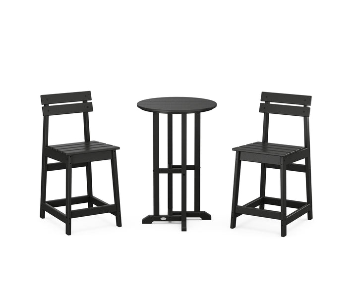 POLYWOOD® Modern Studio Plaza 3-Piece Bistro Counter Set