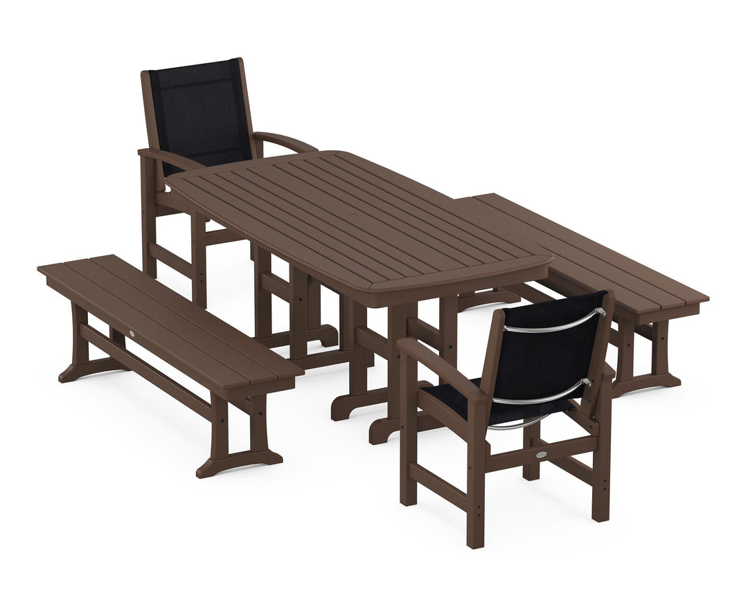 POLYWOOD® Coastal 5-Piece Dining Set