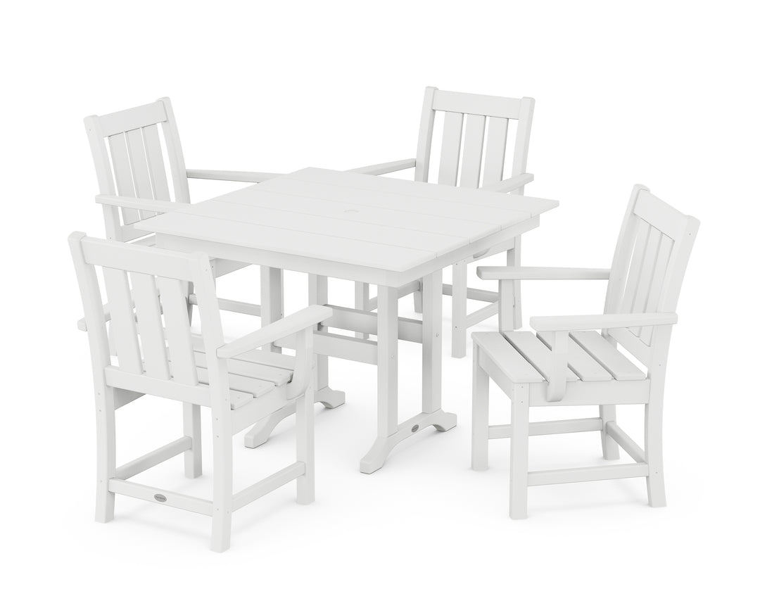 POLYWOOD® Oxford 5-Piece Farmhouse Dining Set